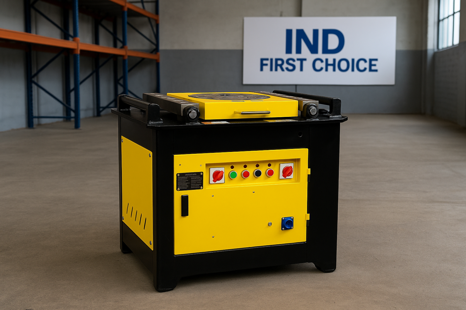 IND FIRST CHOICE Rebar Bending Machine GW-42 | 42mm TMT Bar Bending Capacity | 5 HP Motor | Heavy Duty Steel Bar Bender | Industrial Construction Equipment
